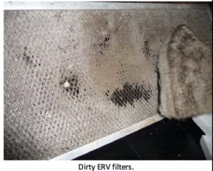 Dirty ERV Filter